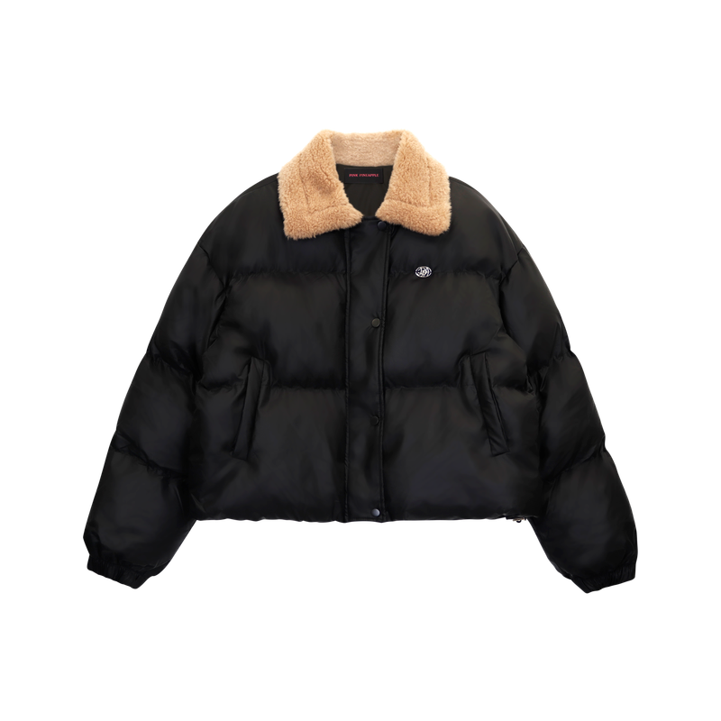 PLUSH FUR COLLAR JUMPER