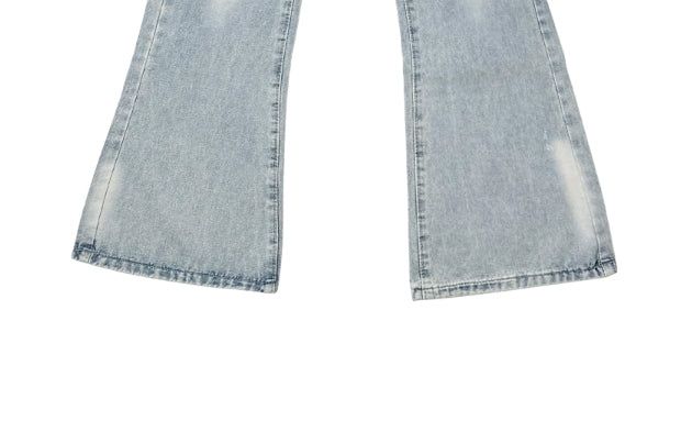 Naon Lace Washing Bootcut Denim Pants