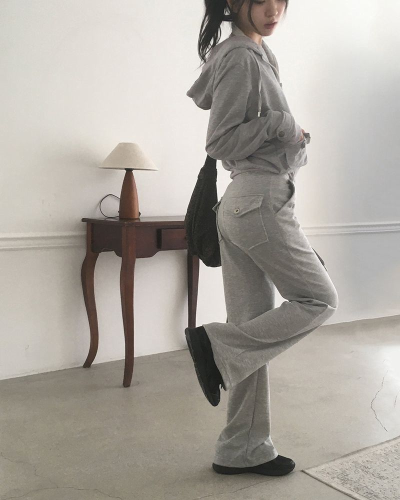 Niu Back Pocket Bootcut Sweat Pants