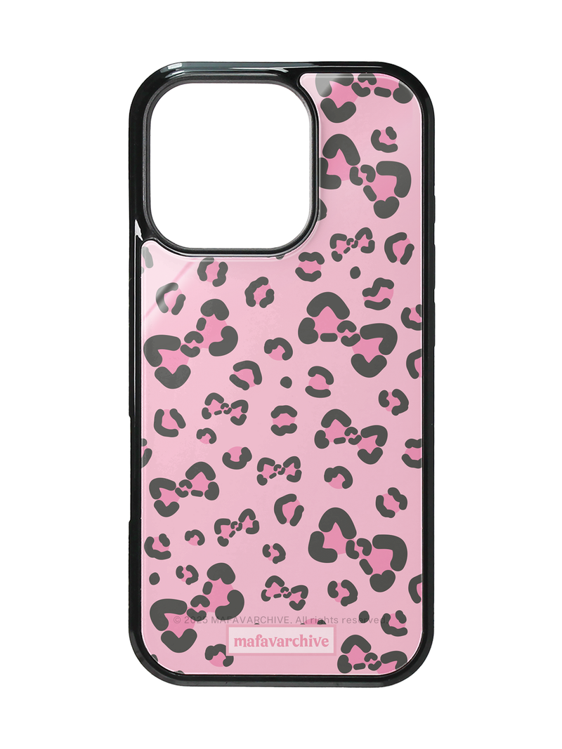 ribbon leopard glass case