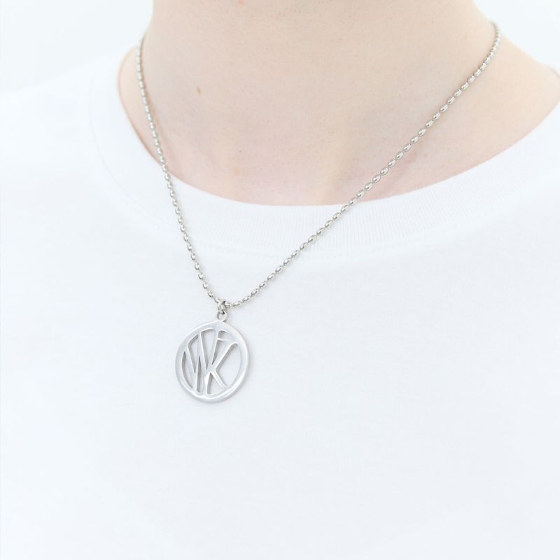 Logo pendant necklace