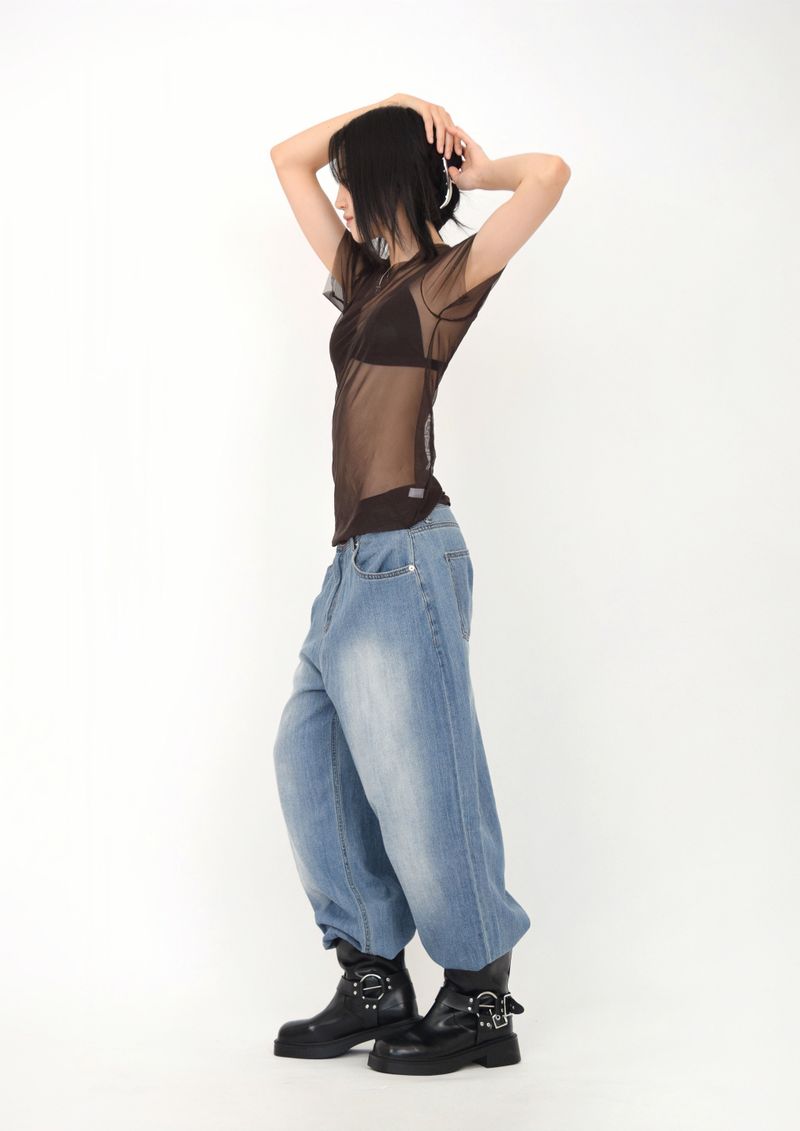 S-curve Mesh t-shirt