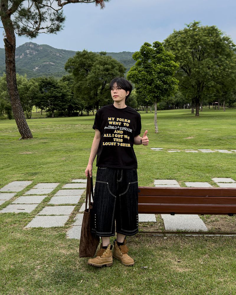 Broden Lettering Printed Short Sleeve