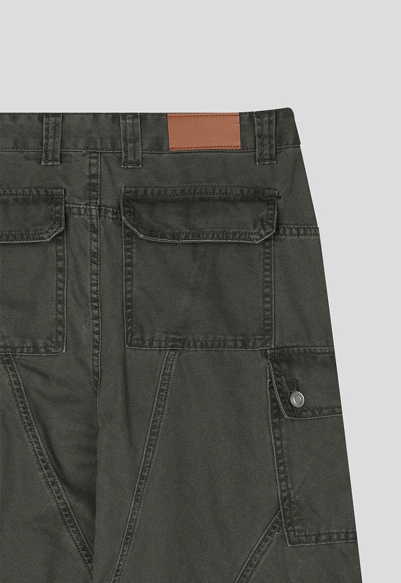 Wide flare cargo pants(2color)