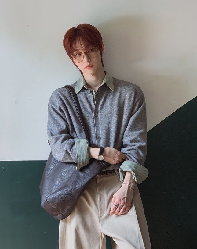 Kaiden Cashmere Round Knit Cardigan