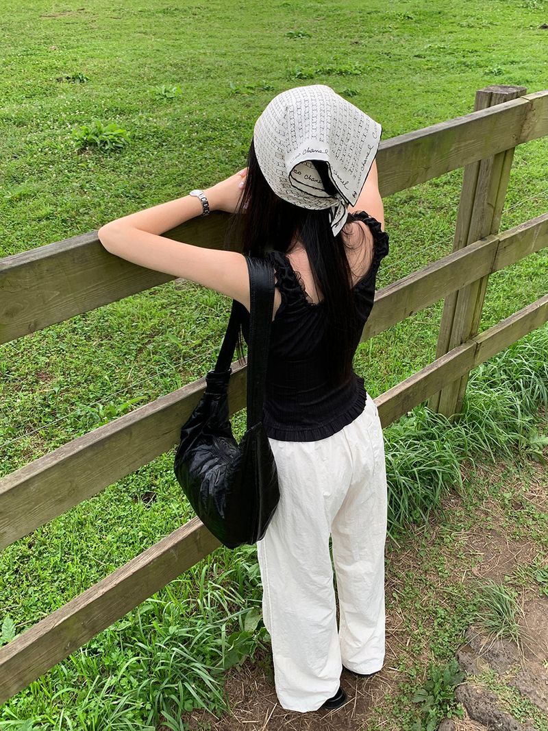 [MADE] Rollton nylon lace track bendable pants