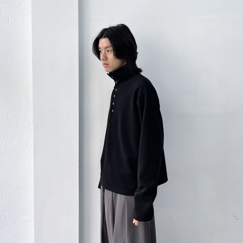 2-Way Stand Collar Long Sleeve