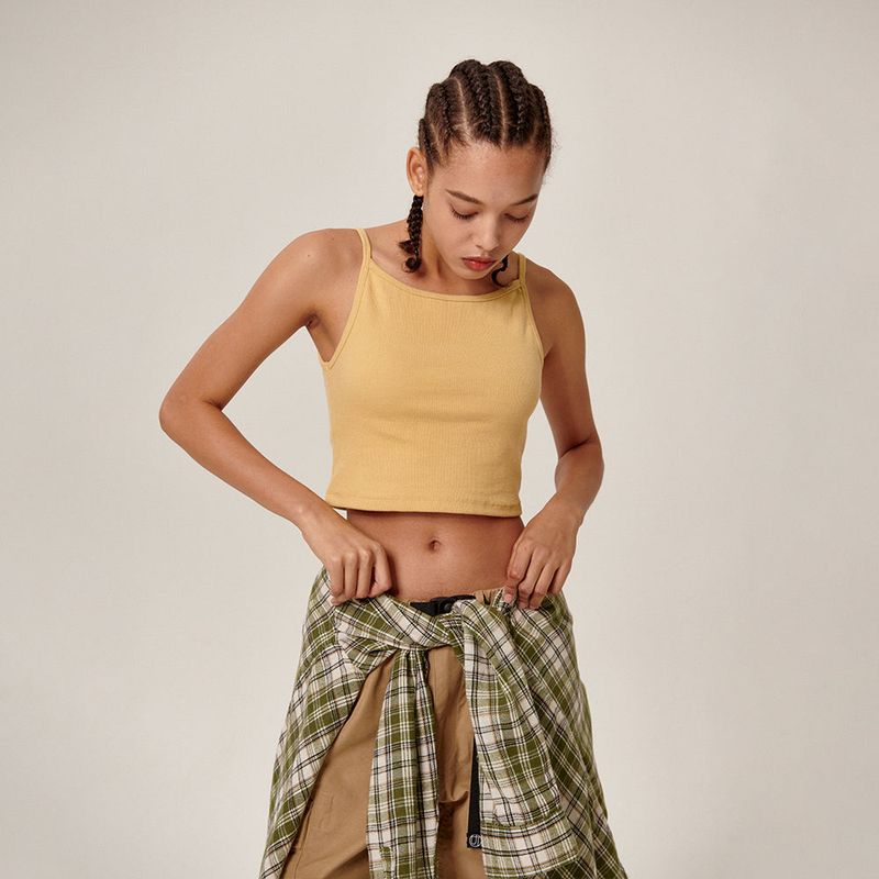 Flatwave in Seoul（フラットウェーブ イン ソウル）の「Tiam Crop Bra Top Yellow（Tops）」