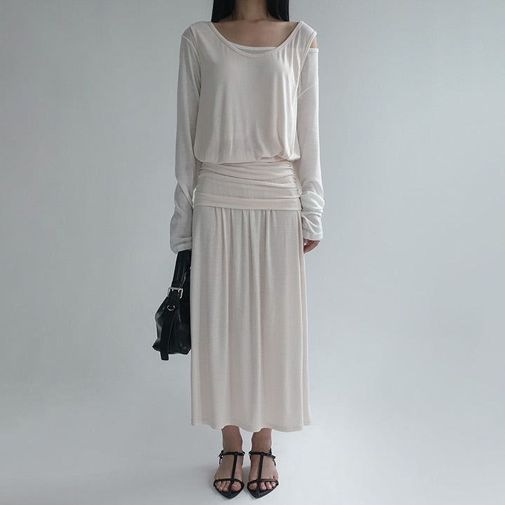 blitti（ブリッティ）の「[Loheb] Sleeveless Shirring Long One-Piece - 2color（Dresses）」