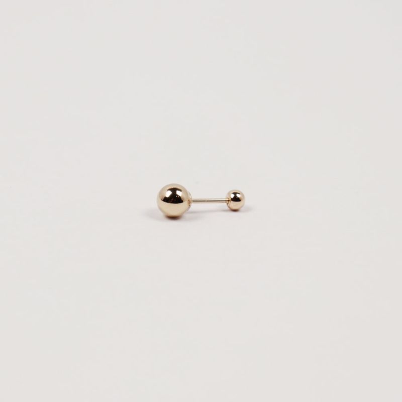 Less is more（レスイズモア）の「[single piercing] 14K GOLD BALL PIERCING (5mm)（Accessories）」