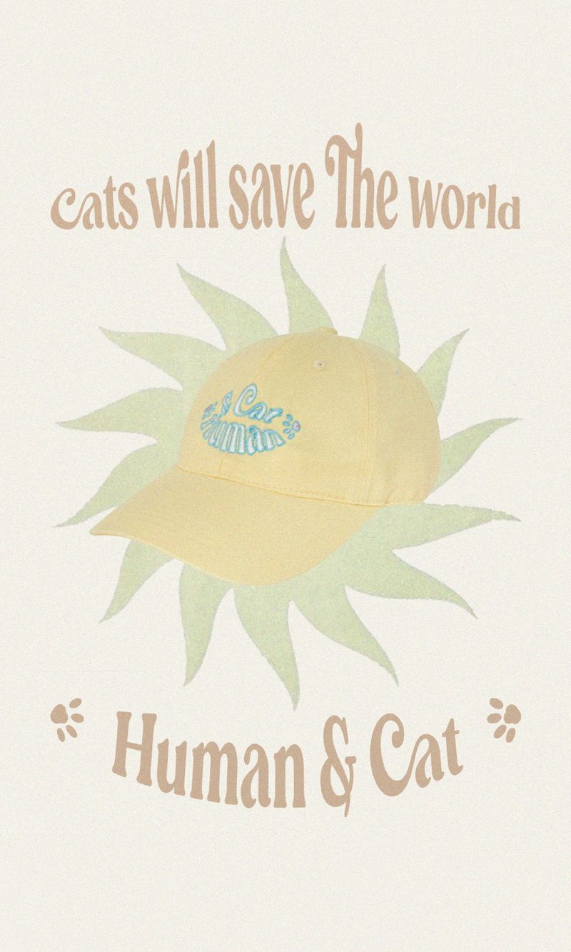 AND CAT BALL CAP_YELLOW
