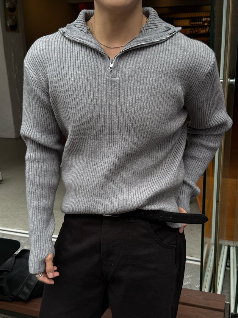 Tail hooded warmer knitwear