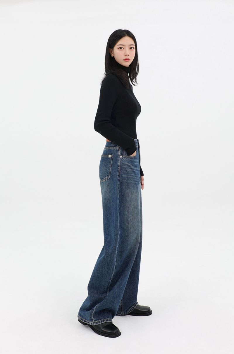 CLASSIC CURVED FIT DENIM_BLUE code 26006