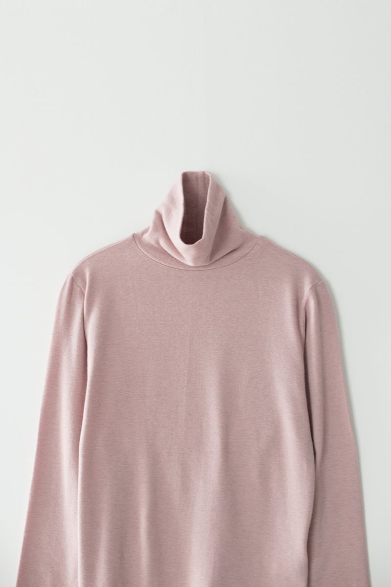 Basic turtle neck T-shirts (Pink)