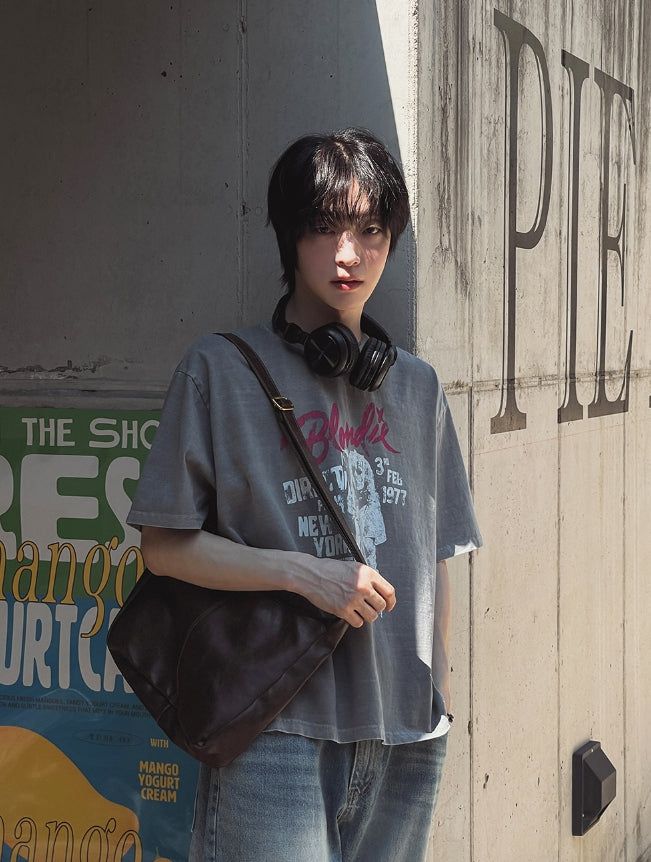 Velod Crop Printing Short Sleeve Tee