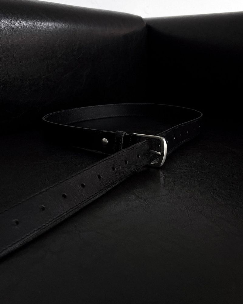 NEXT 30mm Leather long belt (1colors)