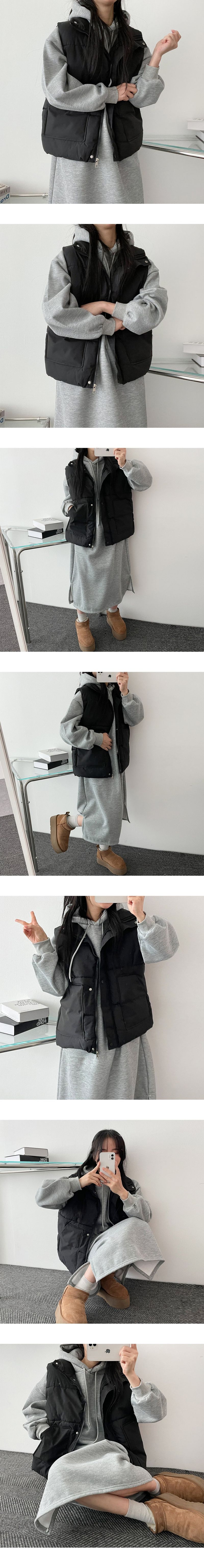 Elo Oversized-Fit Pocket Padded Vest