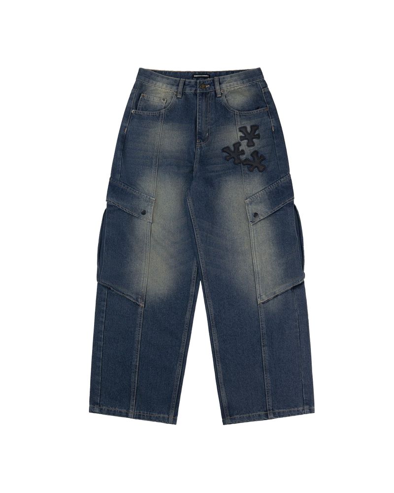 DirtyCoins（ダーティーコインズ）の「DirtyCoins Splicing Cargo Pants Blue Wash（Pants）」