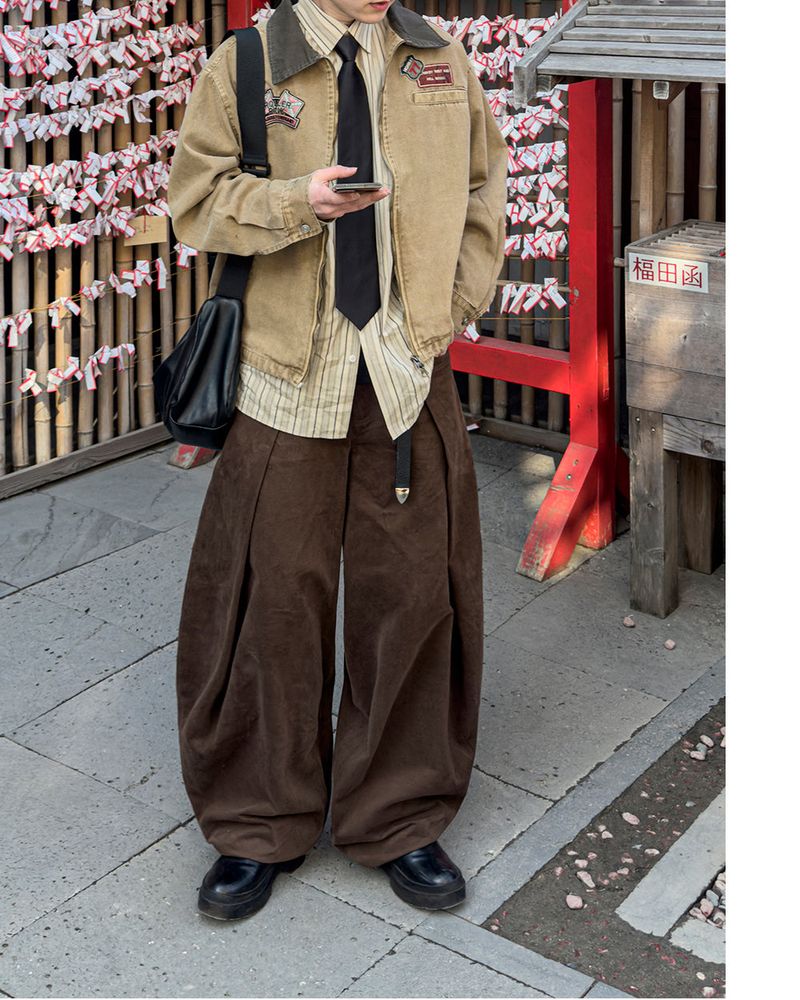 Cuff Bizo Balloon Cotton Pants