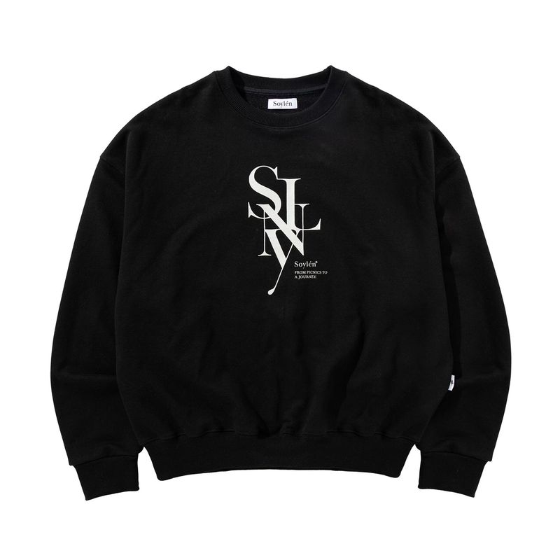 Soylen（ソイレン）の「セリフレイヤードシンボルスウェットシャツ (BLACK)（トップス）」