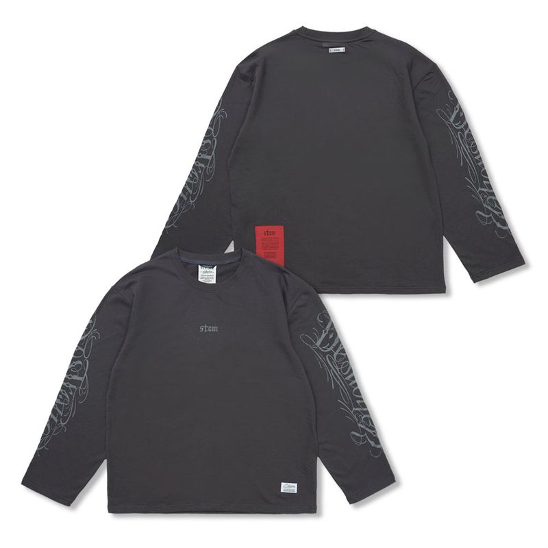 Destroyer Light Weight Oversized Long Sleeves Black / Charcoal / White