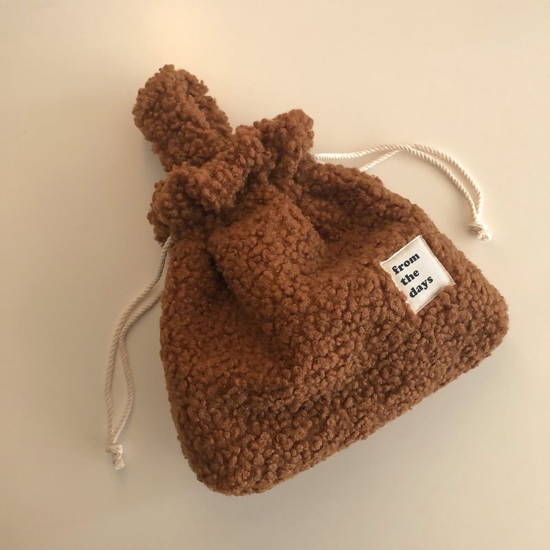 【MADE】Dumble fur string hand bag