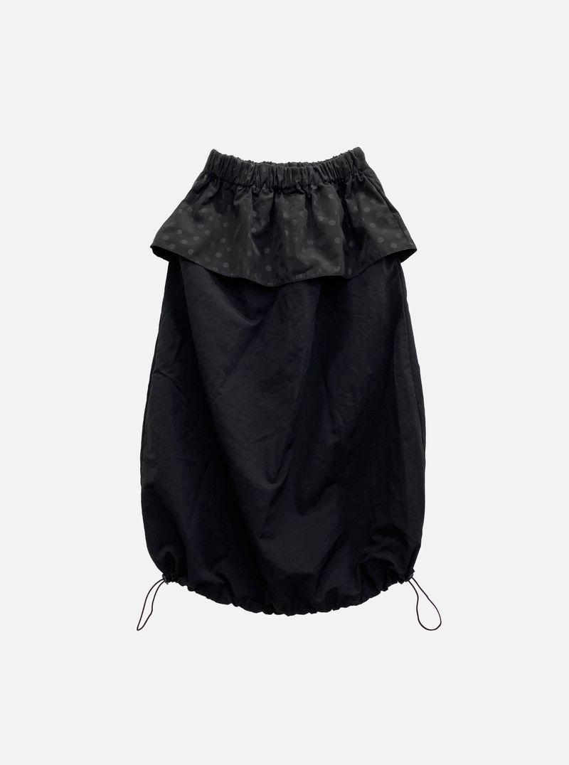 Dot Layering Balloon Skirt (2c)  