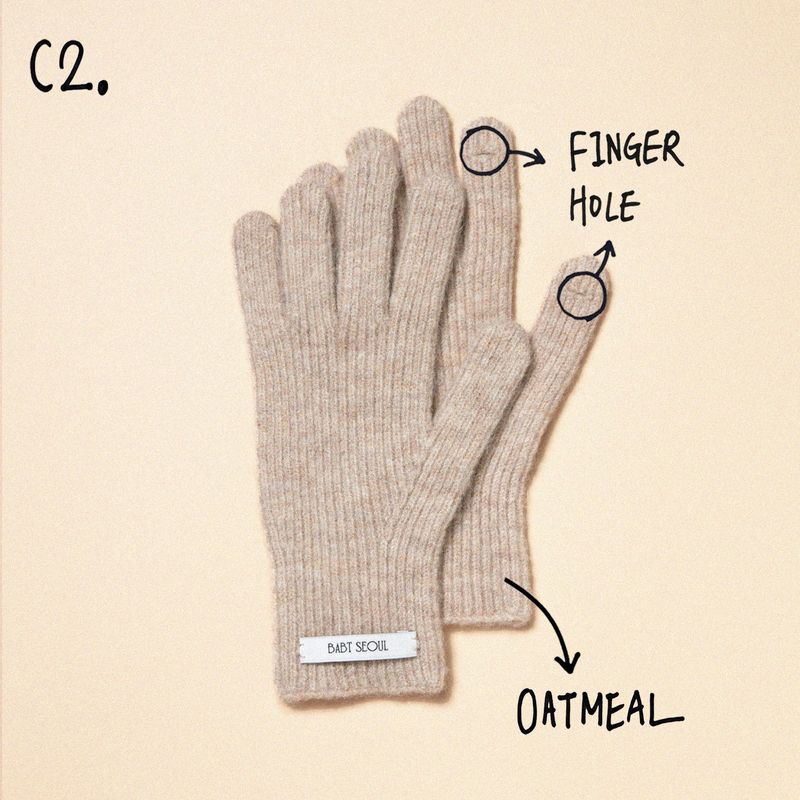 basic wool glove (6 color)