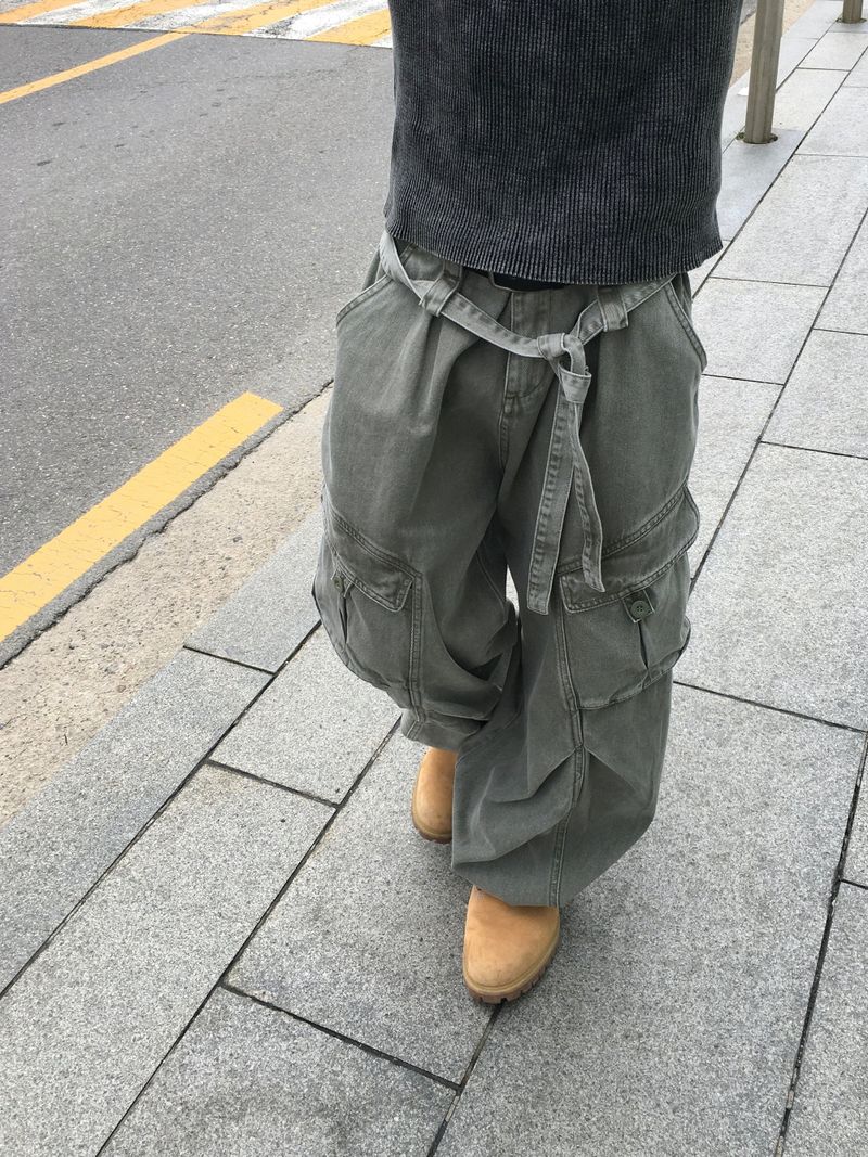 Urban Belted Cargo Pants 3C