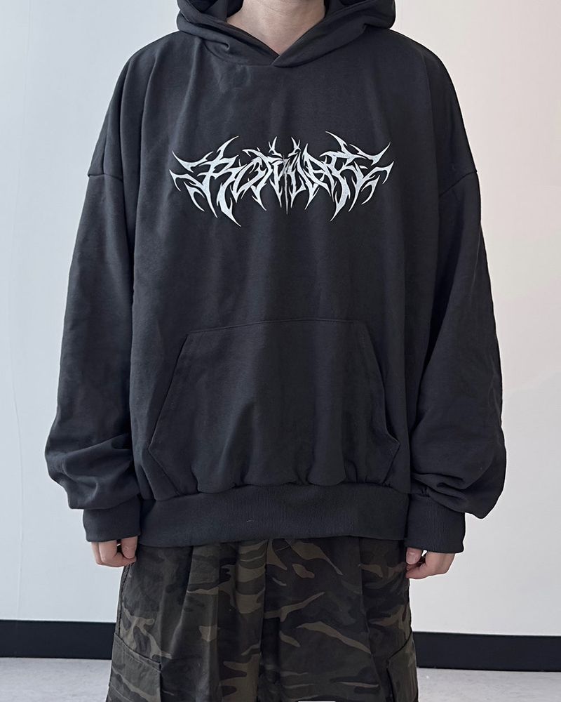 Cable Paint Over Hoodie