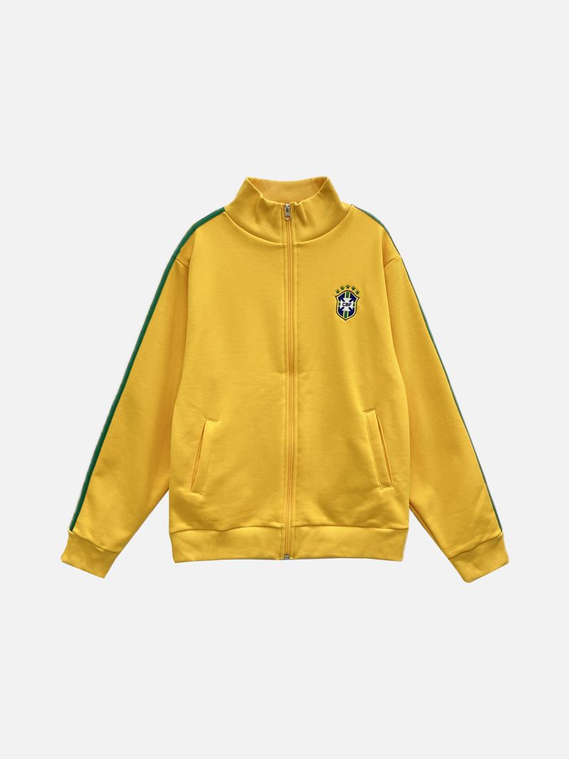 Noir Brazil Track Line Zip-Up 3C