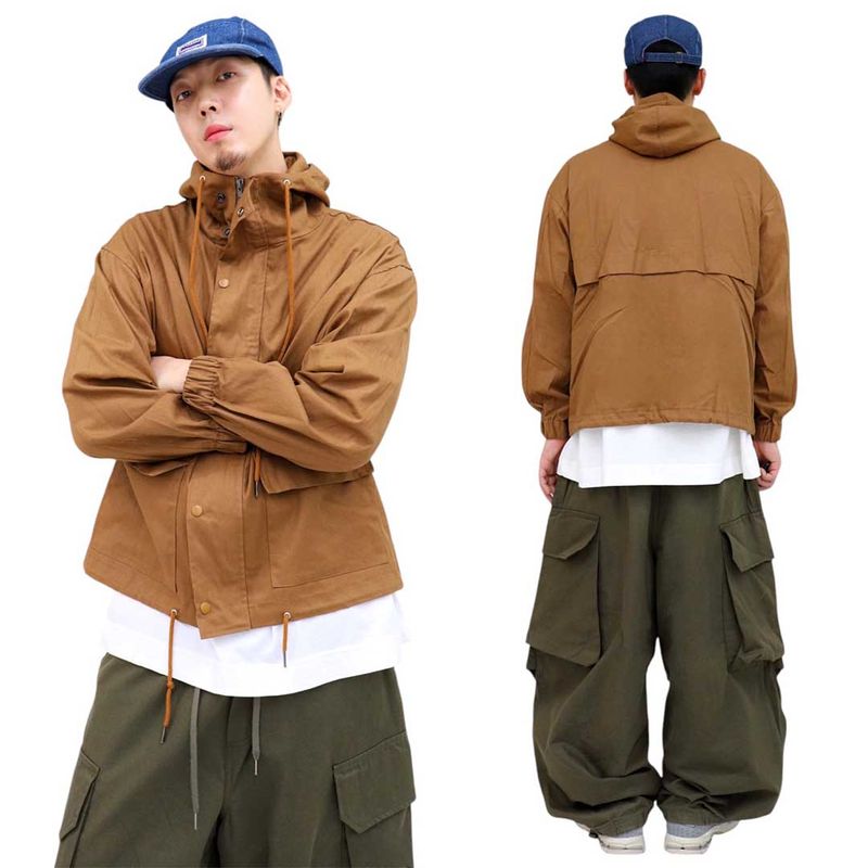 Oversized Vintage Hooded Field Jacket