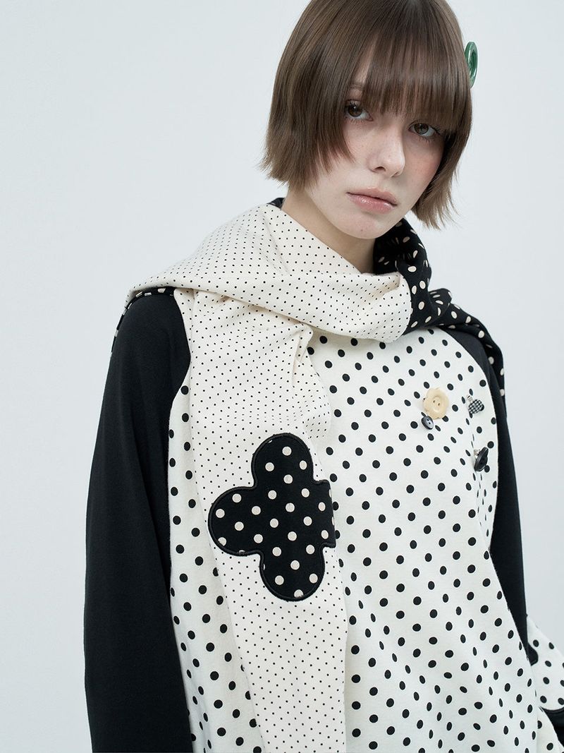 patched raglen t-shirts / white