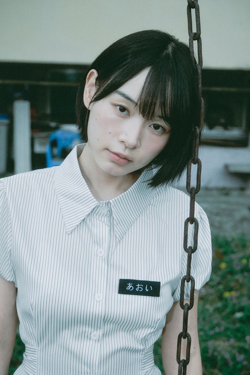aoyu（アオユ）の「STRIPE RIBBON PUFF BLOUSE （Tops）」