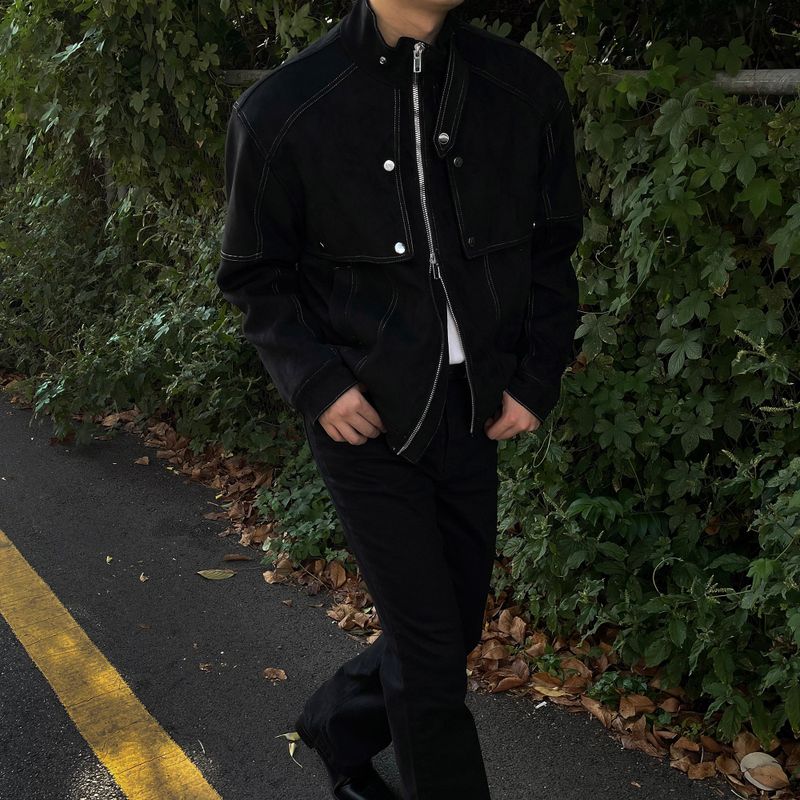 OWN Boyan Suede Neck Collar Jacket (3 colors)