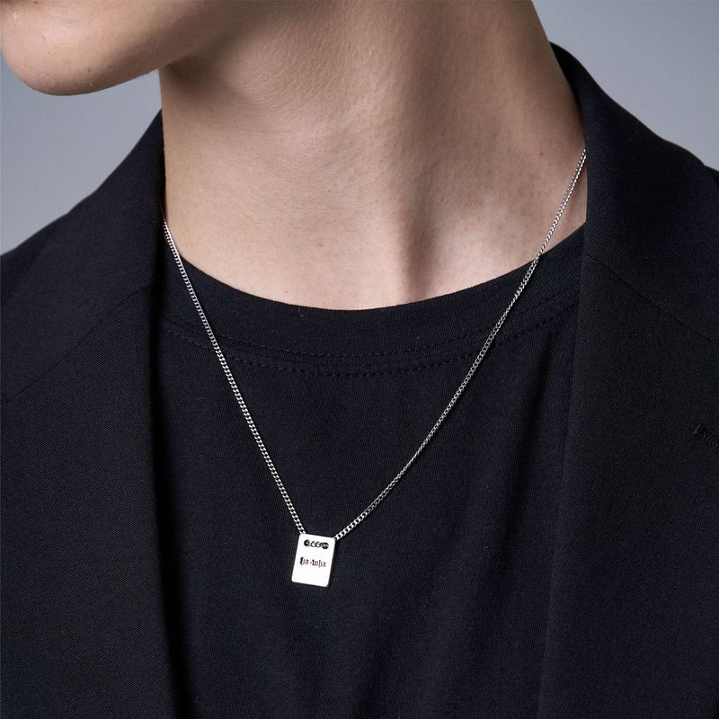 HAWHA(ハワ)の「TAG SQUARE SLIM NECKLACE(Accessories)」