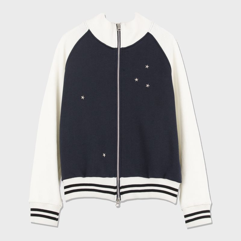 STAR RIVET ZIP-UP (NAVY)