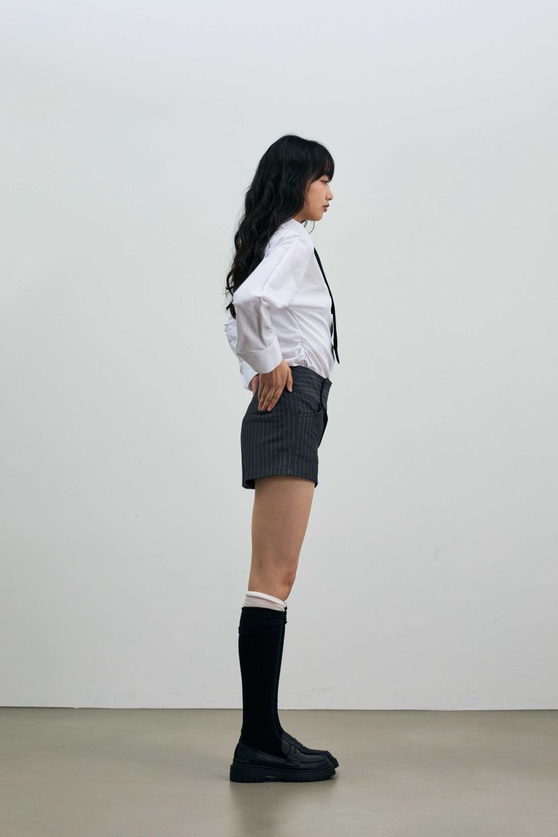 AVEL PINSTRIPE MICRO PANTS / CHARCOAL