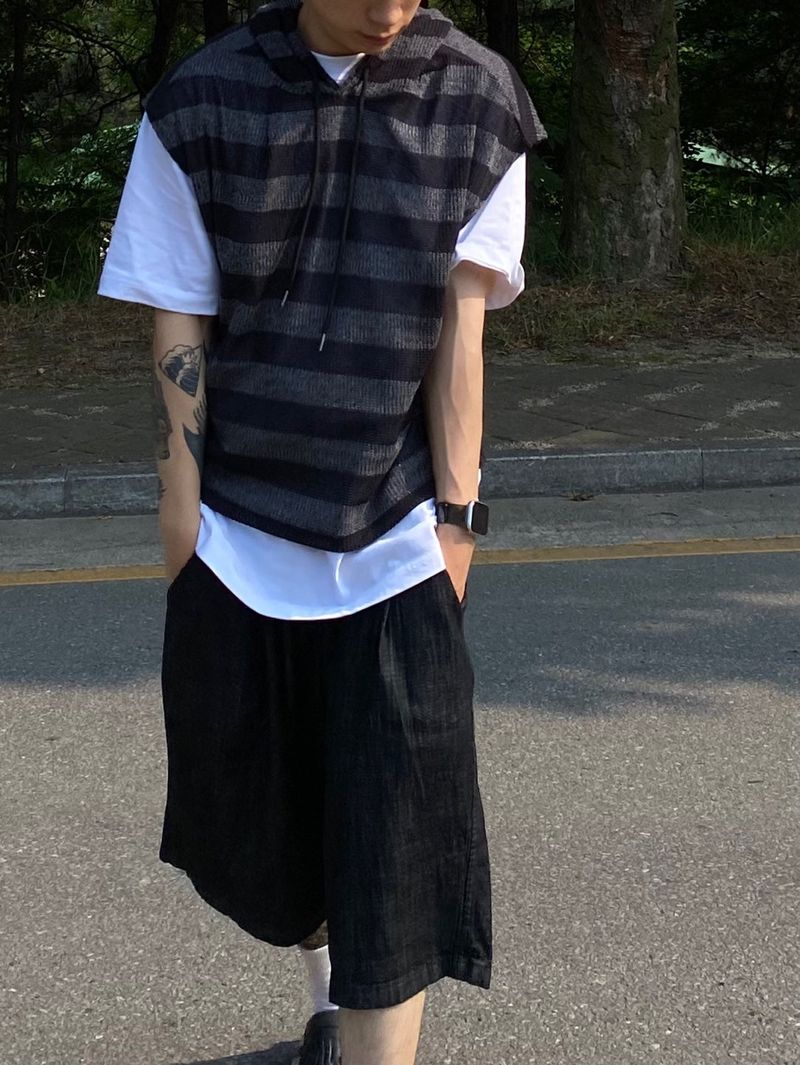 Denim Balloon Half Pants 2C