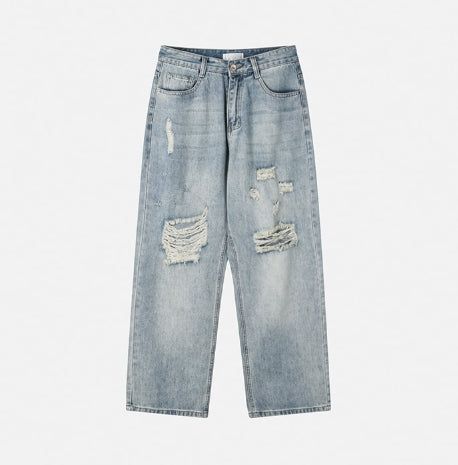 Kuda Damaged Wide Denim Pants