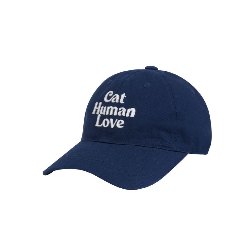 Human & Cat(ヒューマン&キャット)の「CAT HUMAN LOVE BALL CAP_NAVY(Hats)」