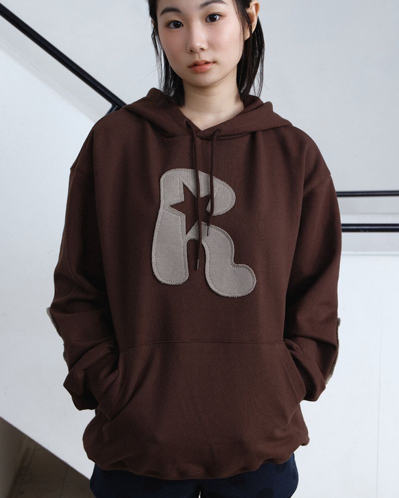 PARAKEET（パラキート）の「Applique Knee Patch Hoodie（Tops）」