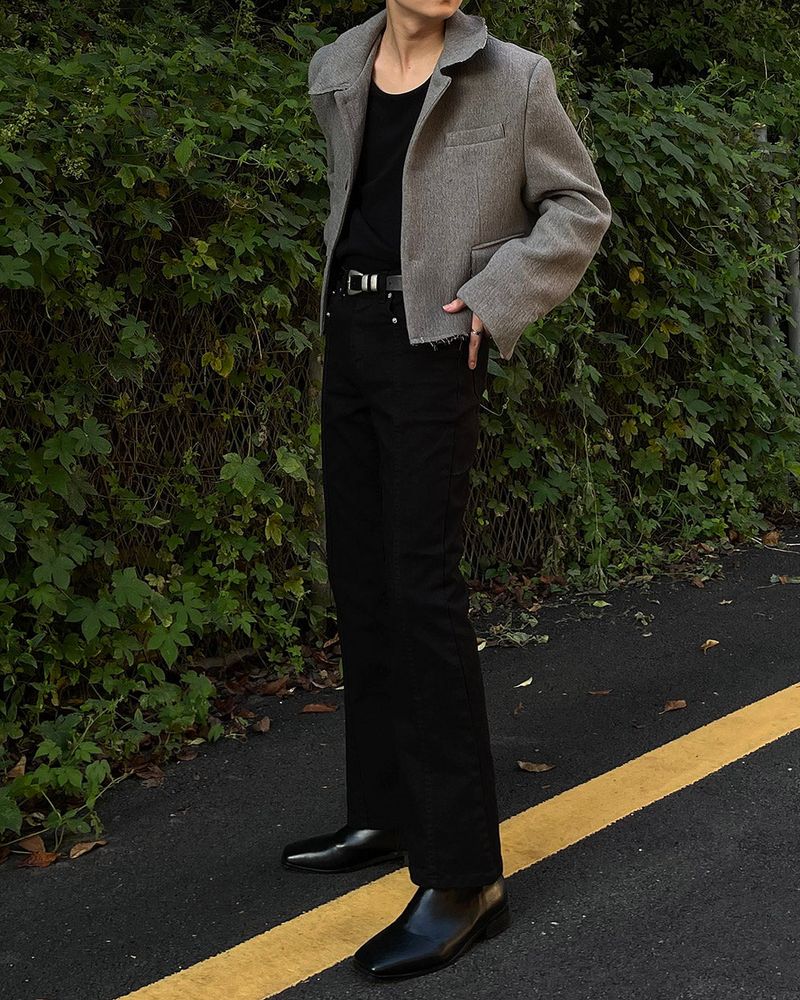 TAP Cutting Crop Wool Jacket