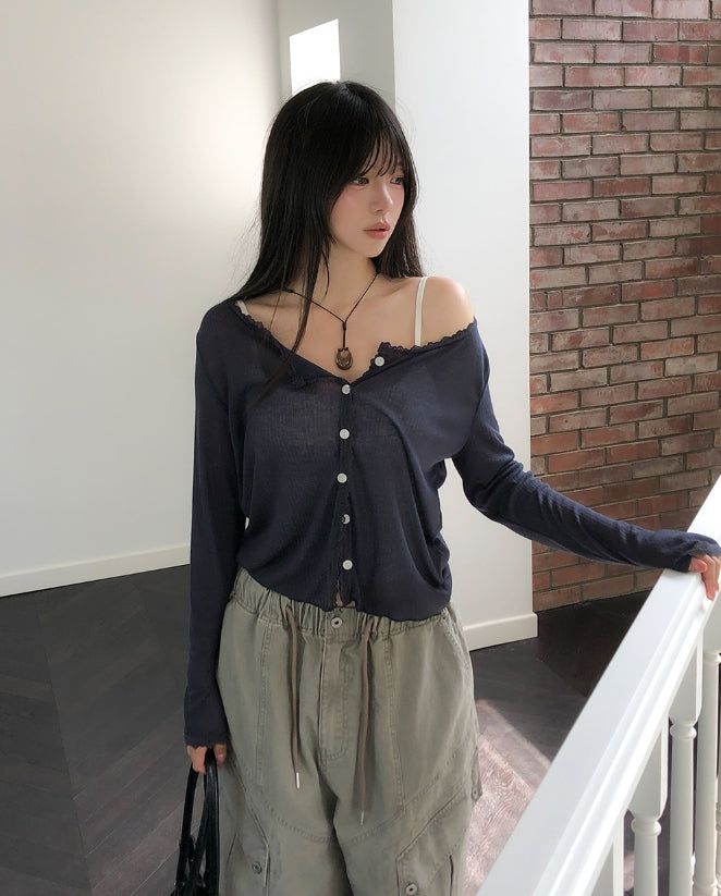 ULAN(ユレン)の「Pochina Summer Lace Cardigan(Tops)」