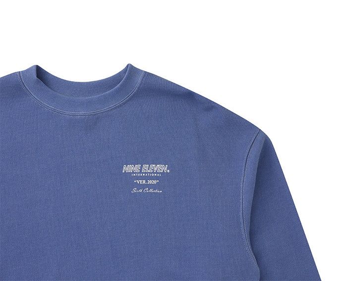 Pigment washed crewneck