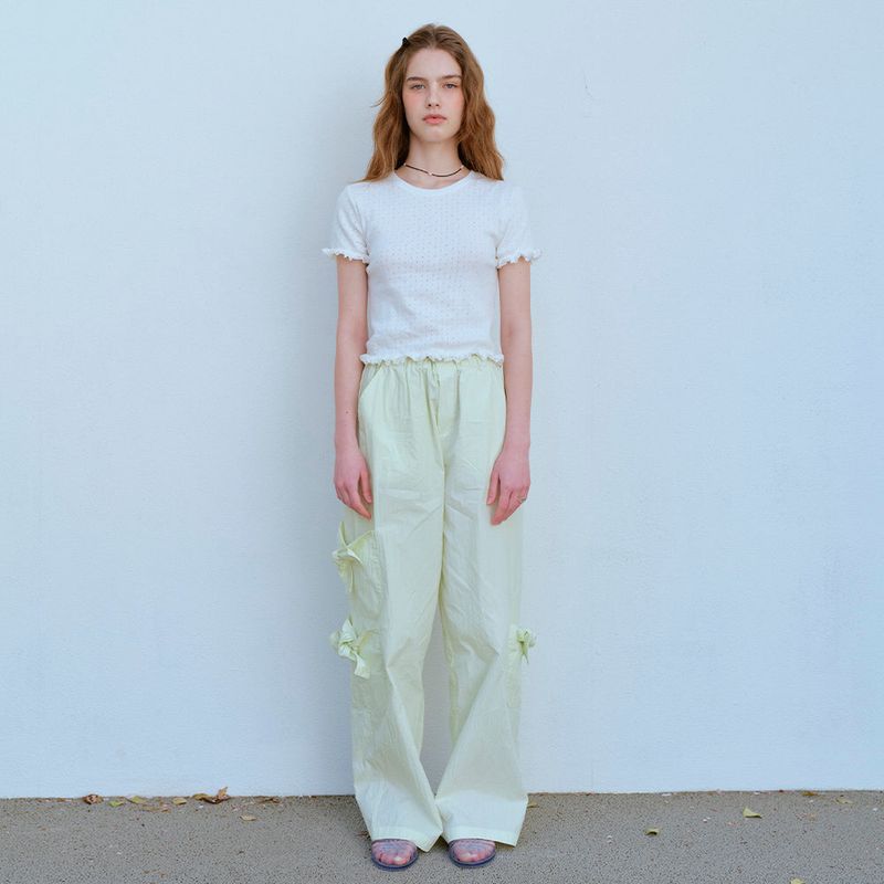 FUN FROM FUN(ファンフロムファン)の「 RIBBON POCKET PANTS, MELON(Pants)」