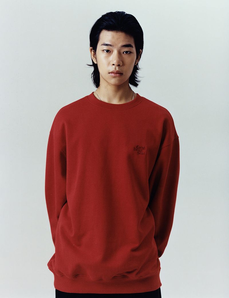 SELLER LOGO EMB SWEATSHIRT BLUE(CV2CFUM460A)
