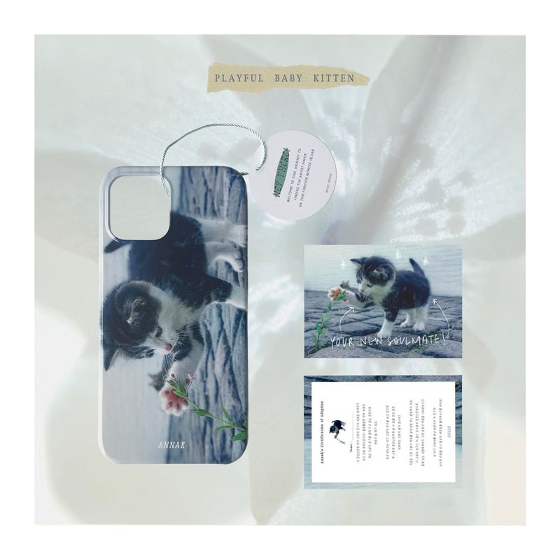 [playful baby kitten hard case]