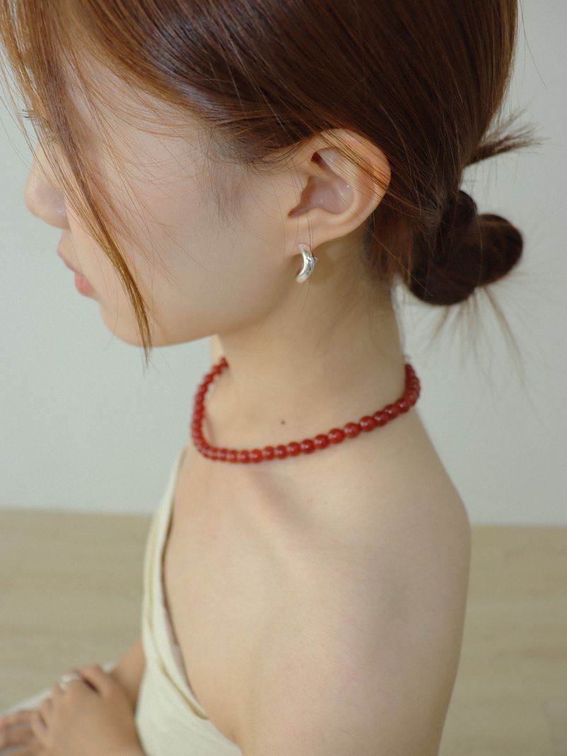AGATE BALL NECKLACE