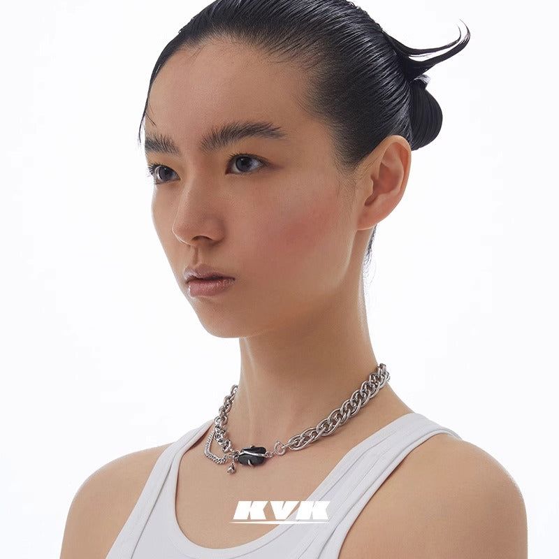 KVK ザブロッサム リコンフィギュラブルネックレス ウィズ エレメントフロームザピーチブロッサムコレクション